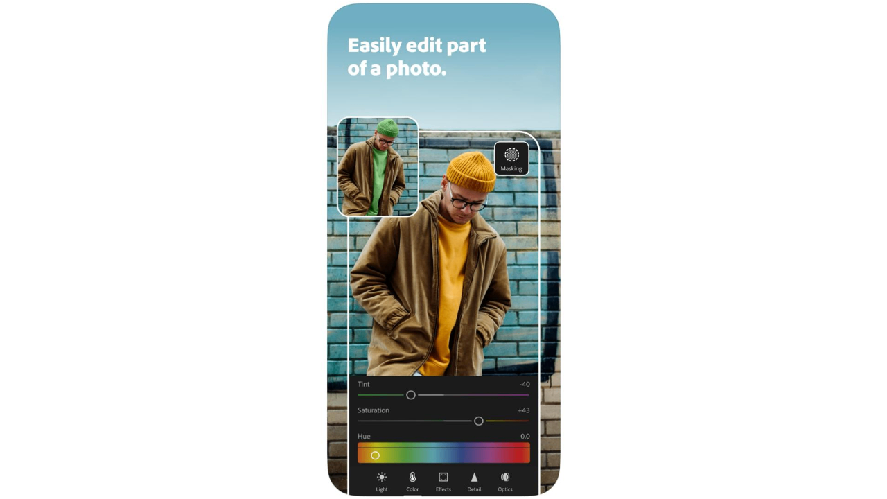 LightRoom-kuvankäsittelysovellus iPhonelle