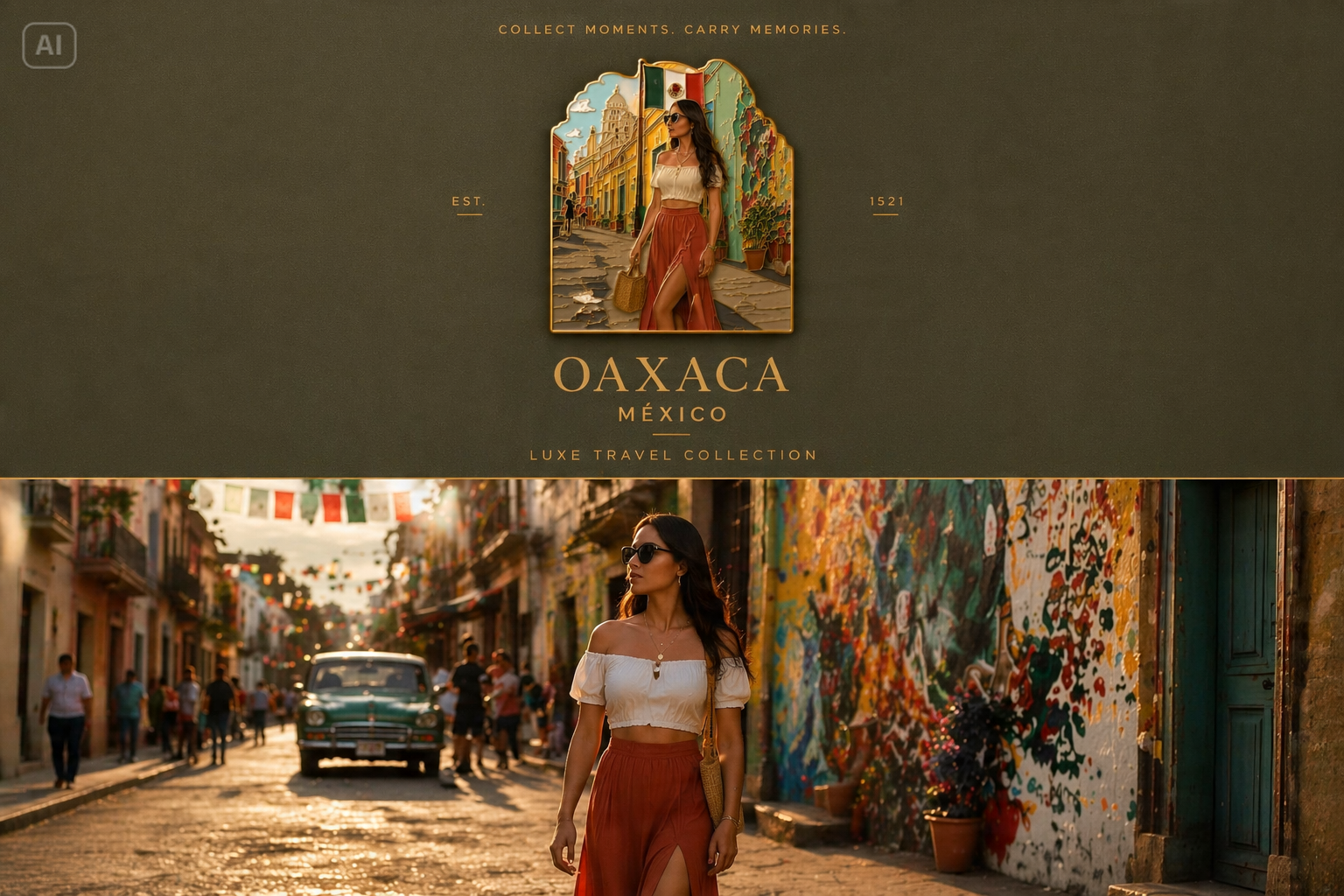 Luxury Travel Poster Prompt