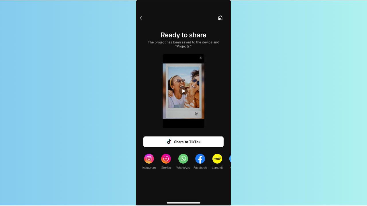 Export your highlight reels