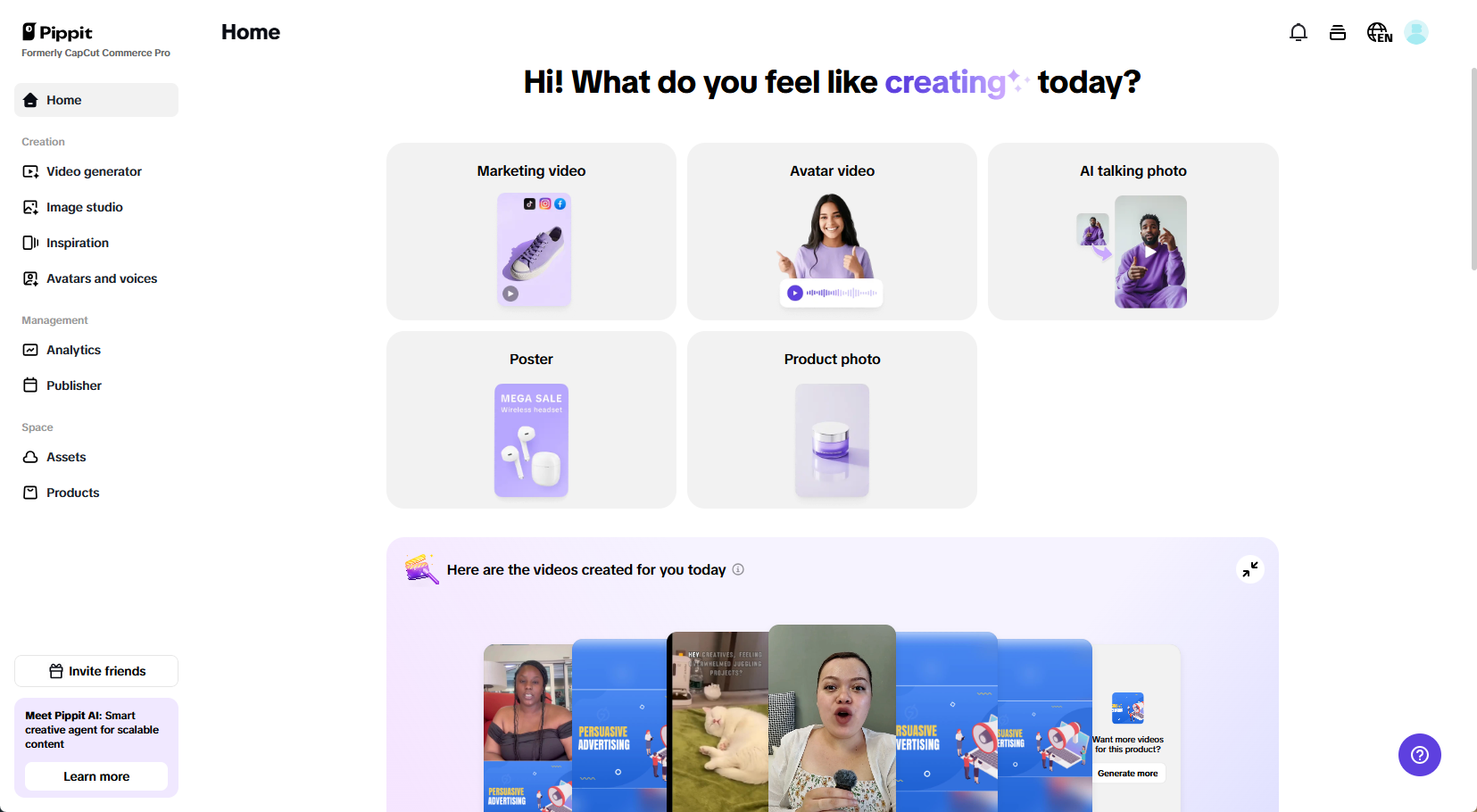 Pippit for brand activation