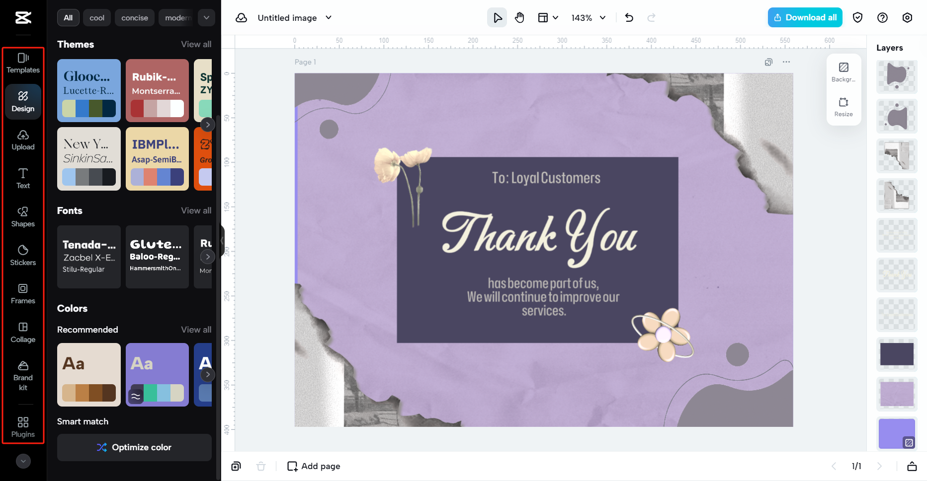 Customize visual style