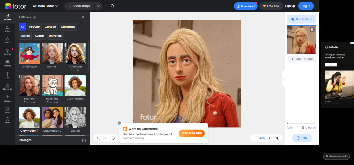 Fotor - the popular tool for funny image editing online for free