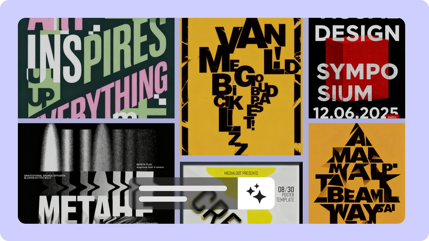 typography poster design