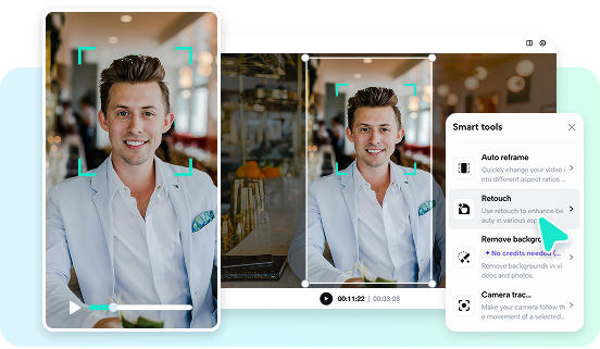 Refine a qualidade do seu vídeo com ferramentas inteligentes ao converter vídeos 4K
