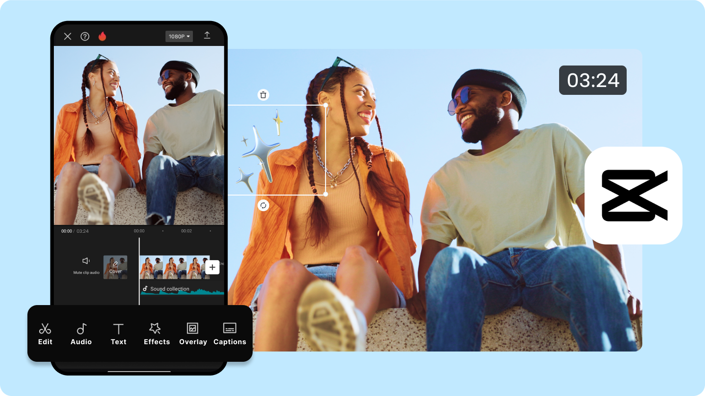 Use the CapCut mobile app to edit TikTok short videos
