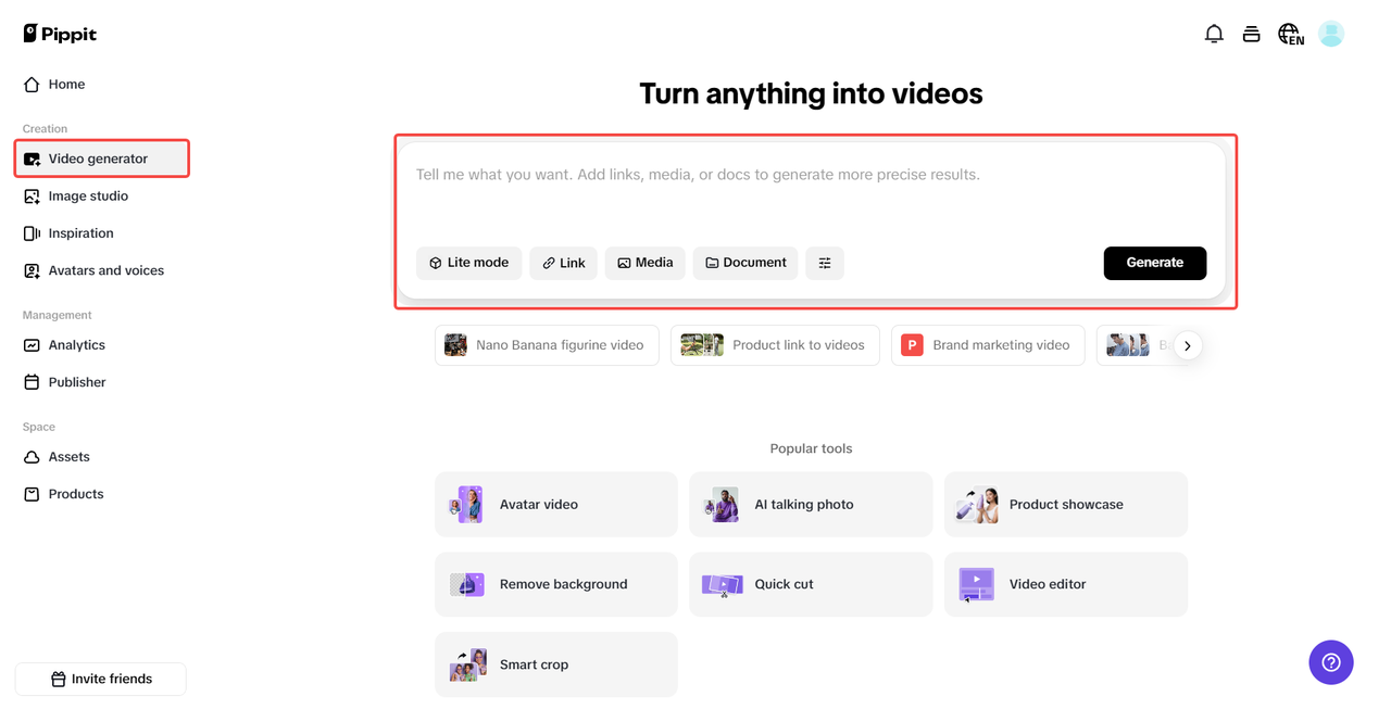 Create videos