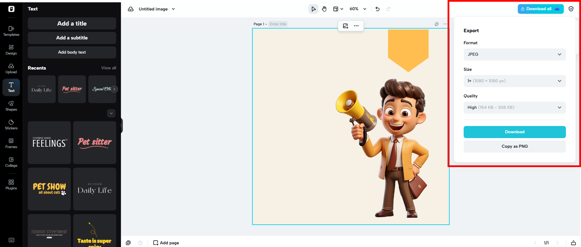 Xuất meme của bạn