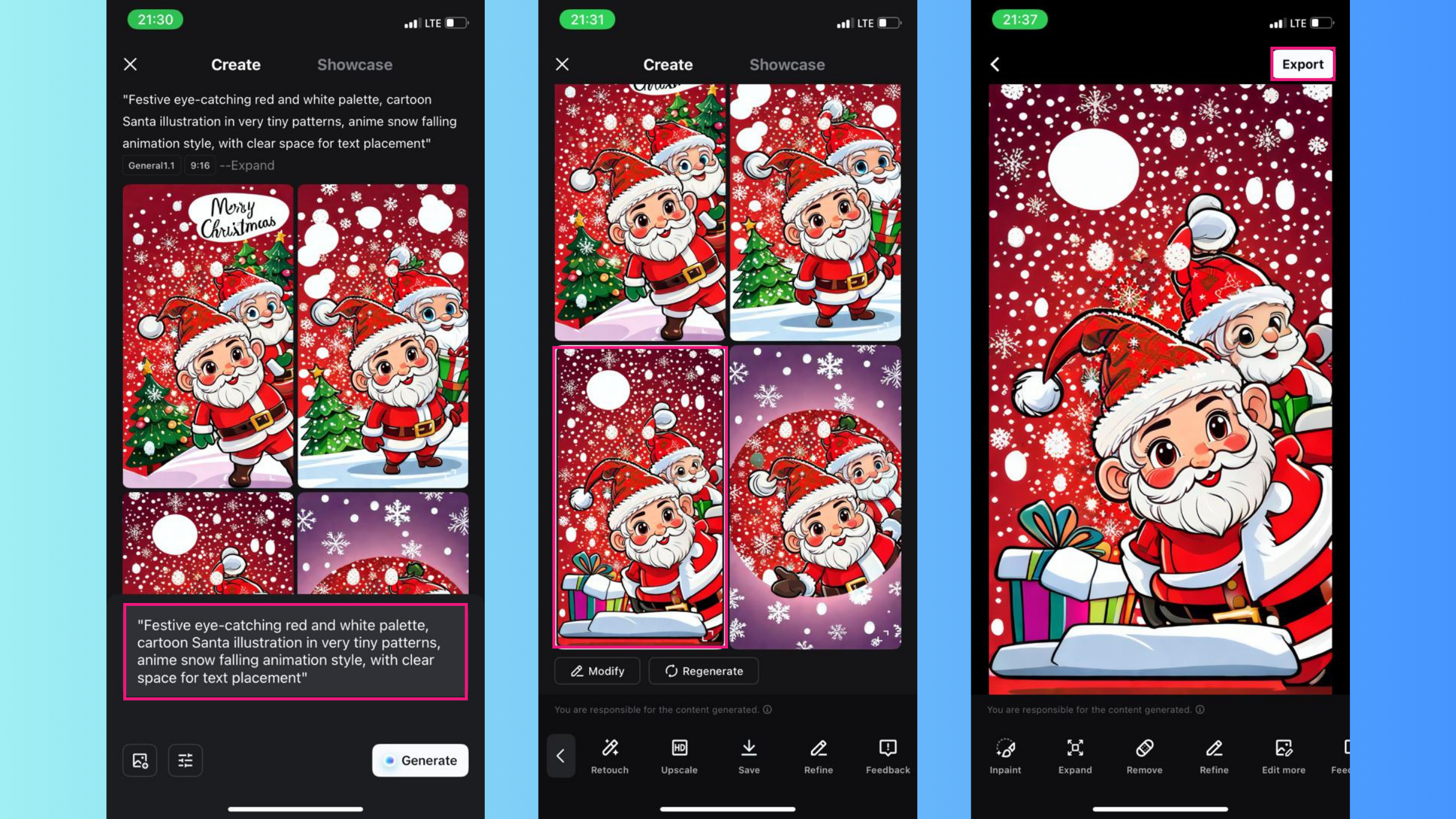 Christmas social media announcements
