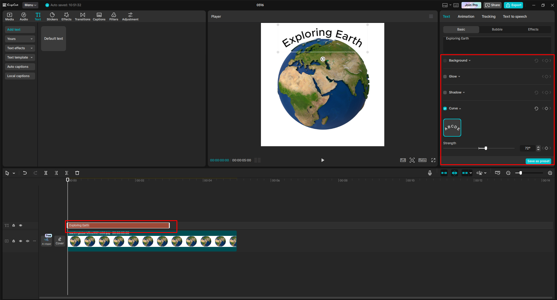 Wrap text in a video