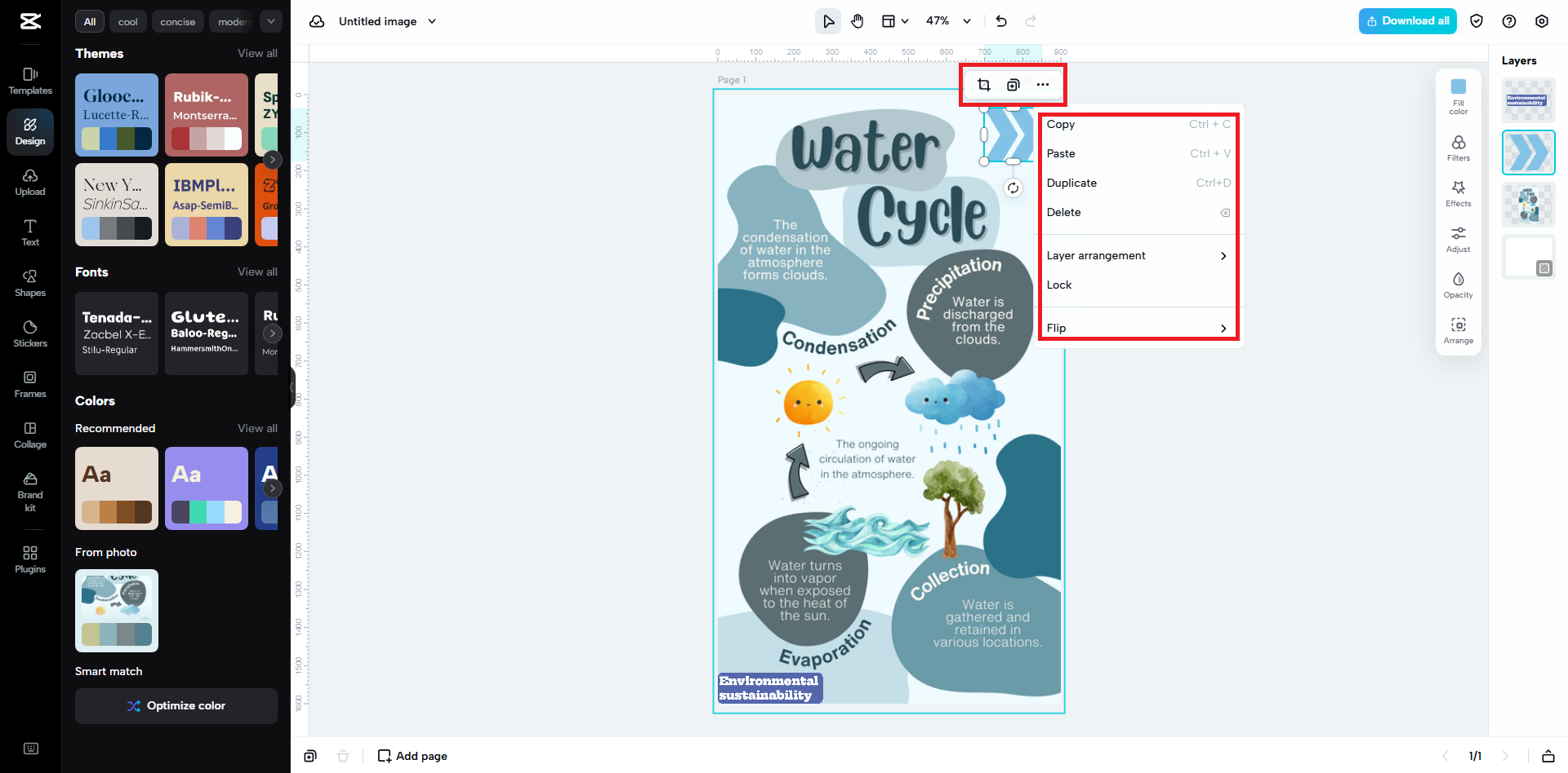 Replace or delete certain elements of the image
