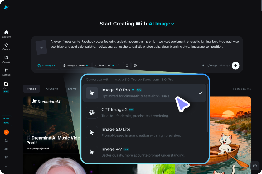 Select your settings and generate