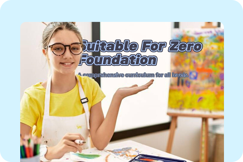 Educational visual using text behind image