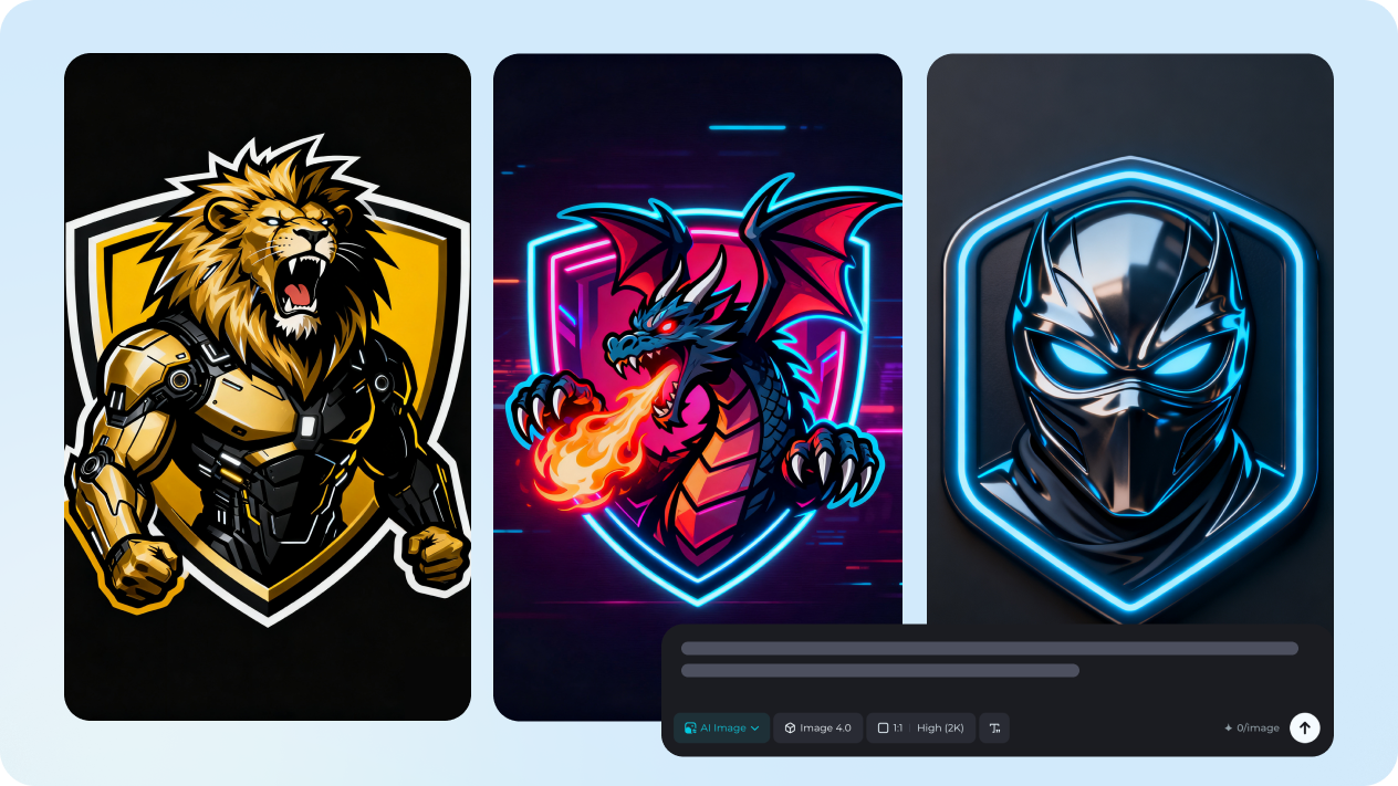  gaming logo with text