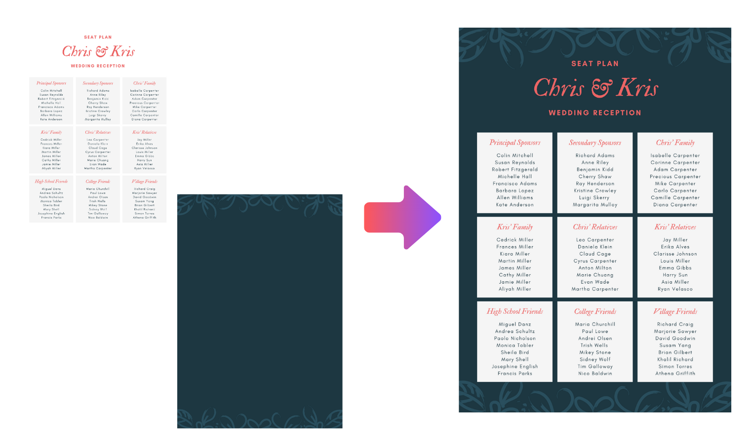 wedding seating plan maker