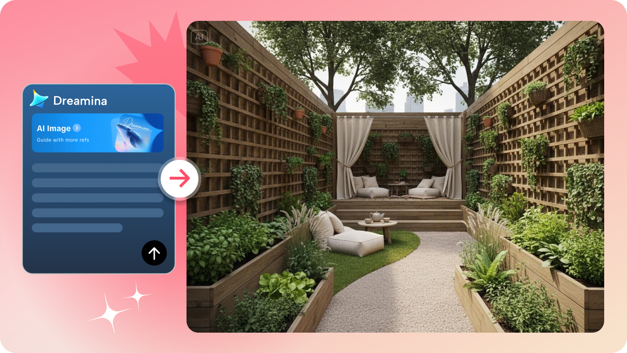 Twórz projekty krajobrazów na podstawie opisów tekstowych