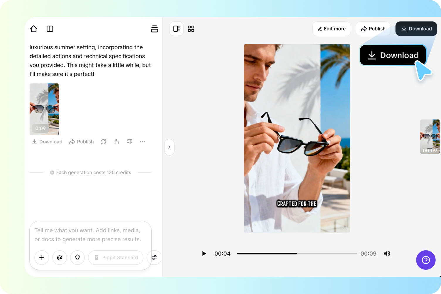 Customize, export, and share