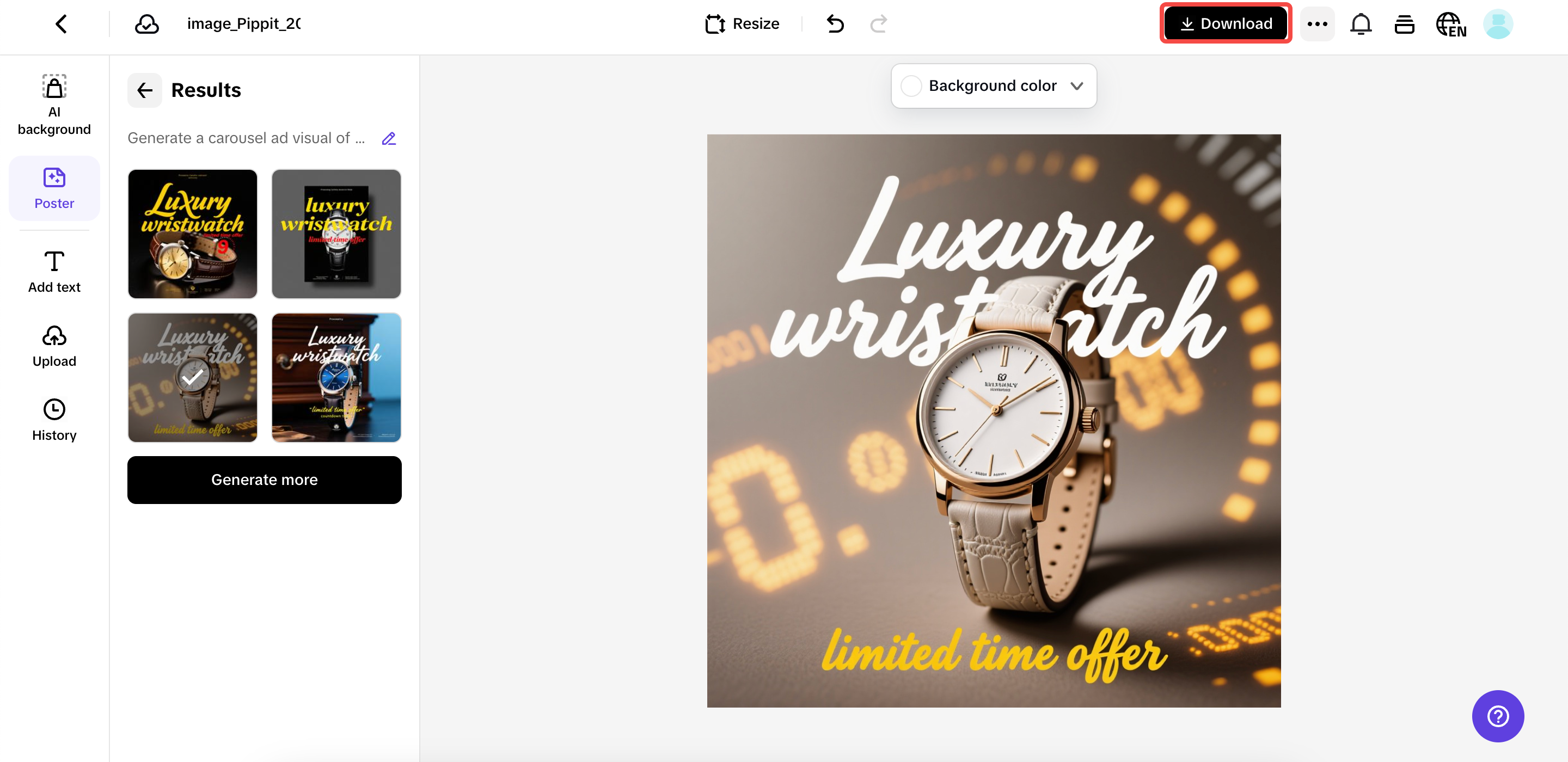 Exportar e compartilhar