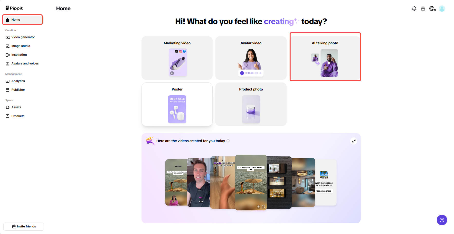 I-access ang AI na nagsasalitang larawan