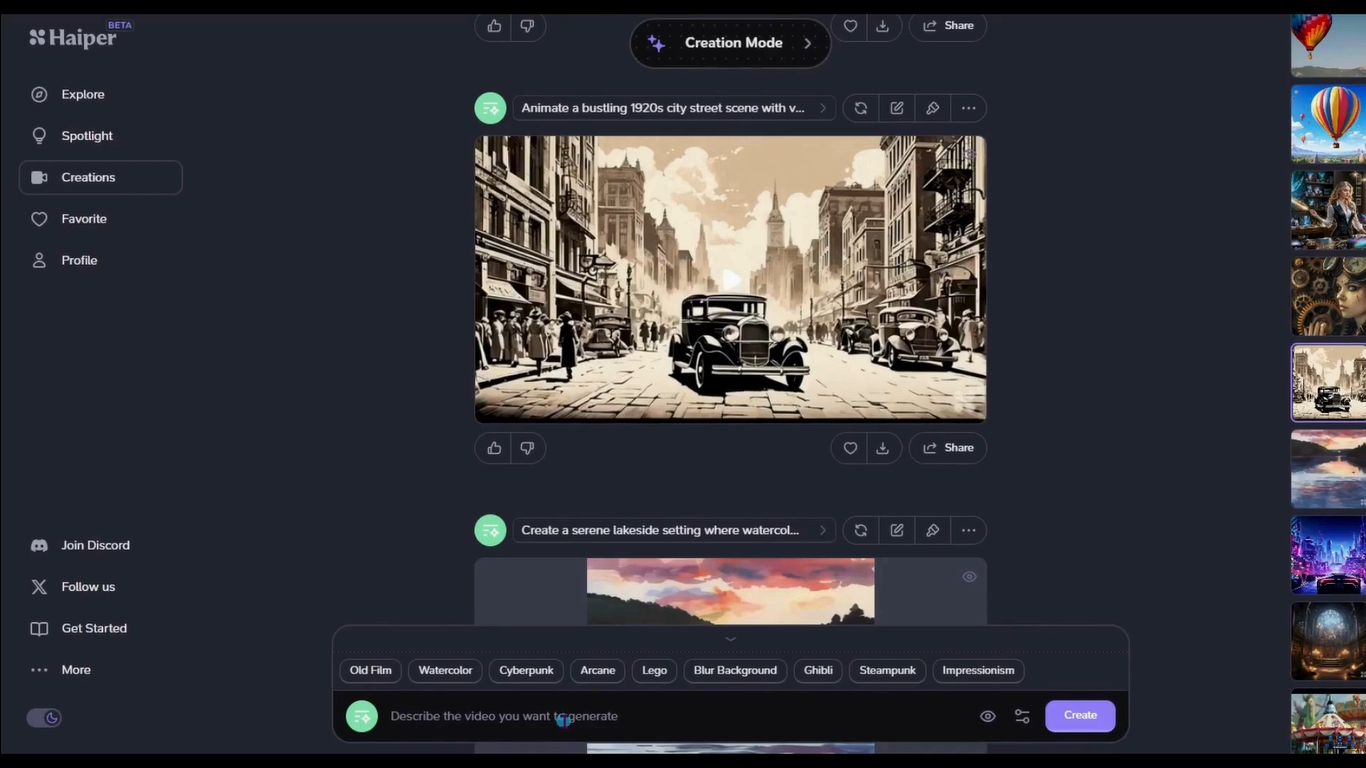 Choose your video style