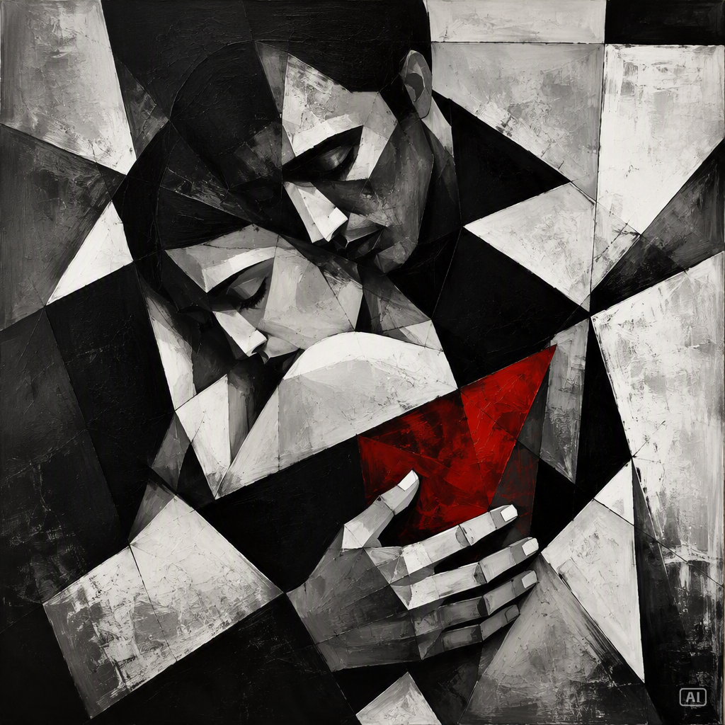 Picasso-style couple image generated by Pippit