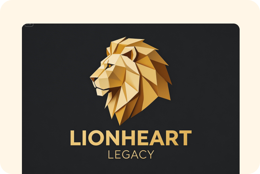  Low-poly brand logo design