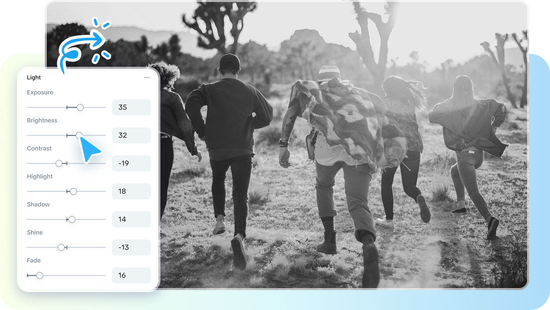 Easily make an image grayscale with CapCut's intuitive tools