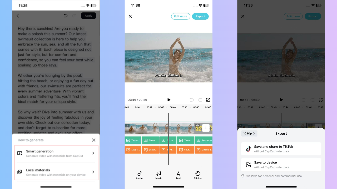 生成並自定義您的視頻