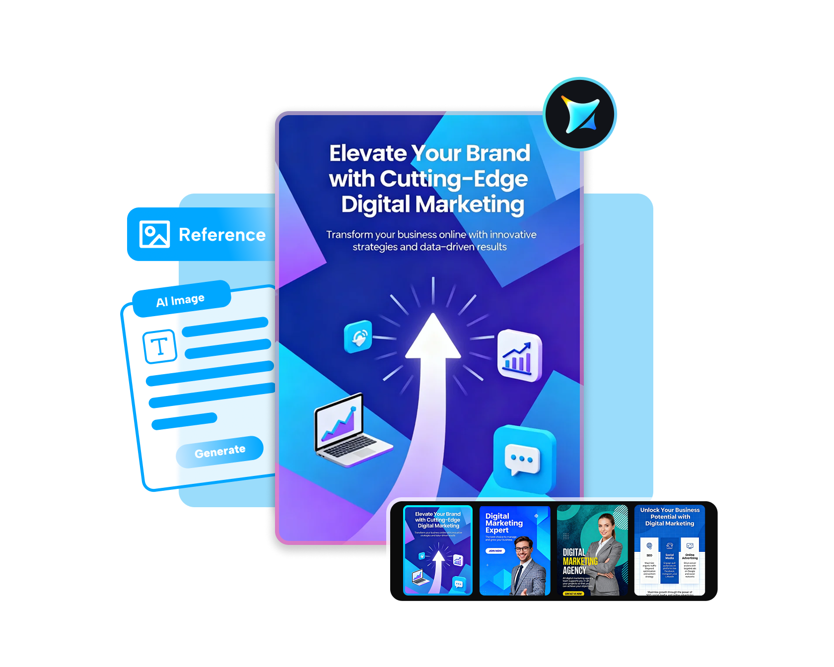  Create Digital Marketing Poster with AI 