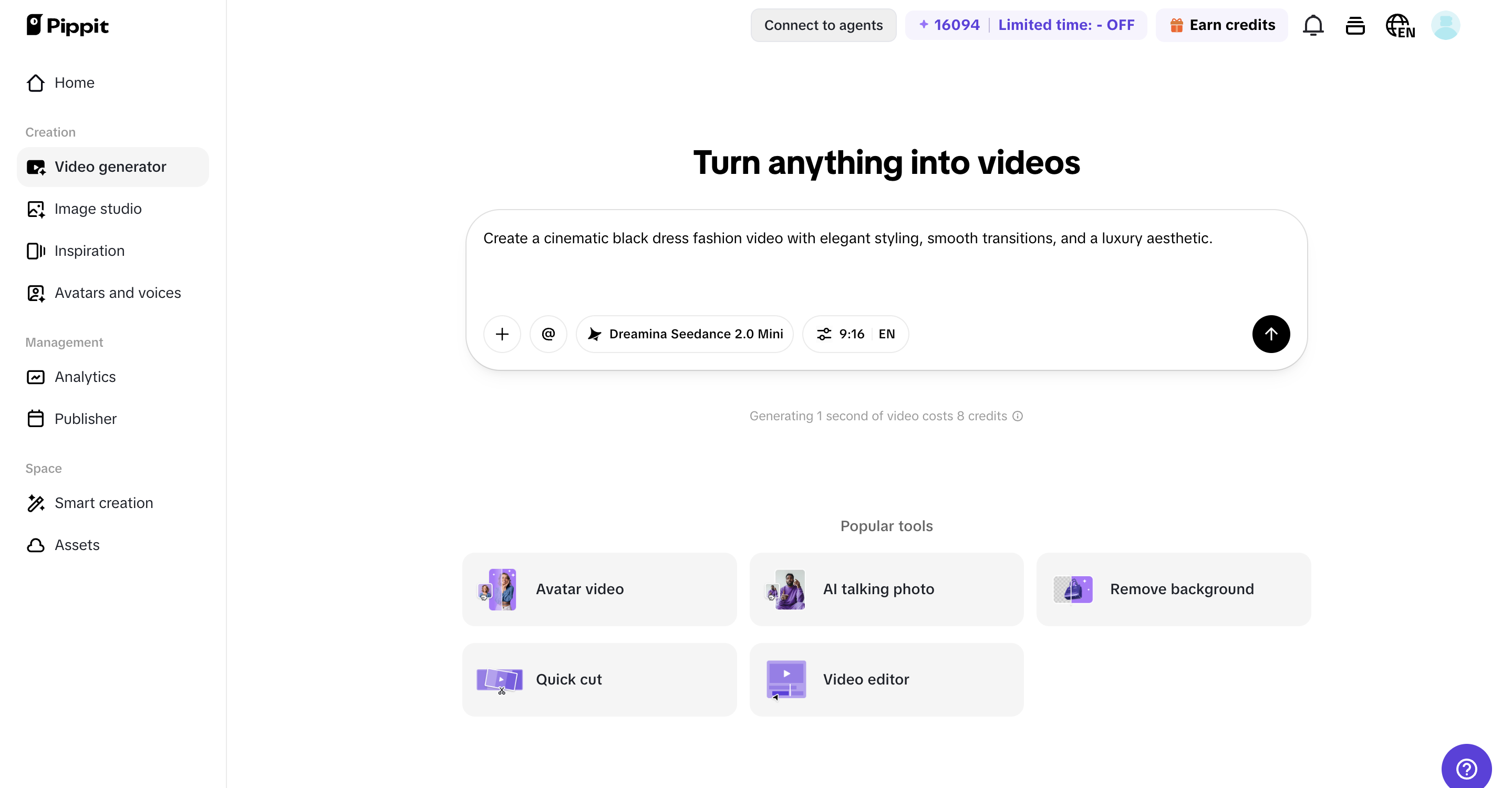 Generate your video