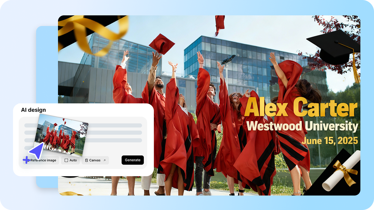 Create unique invitations with AI magic