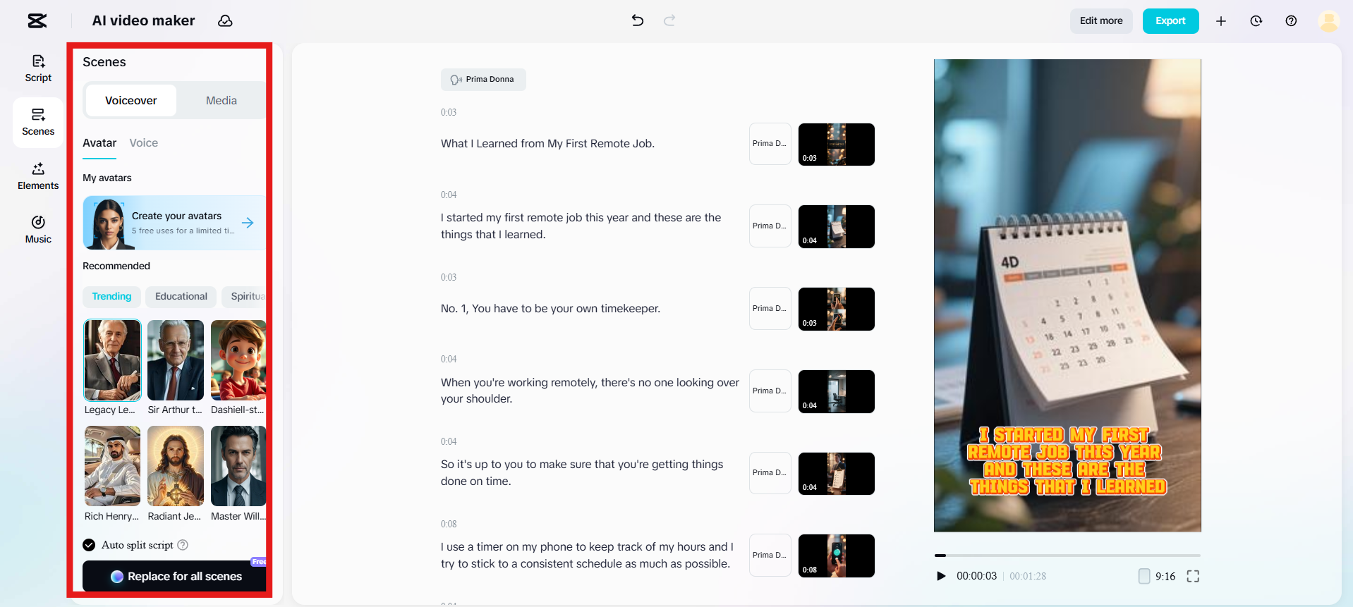 Generate relevant AI media