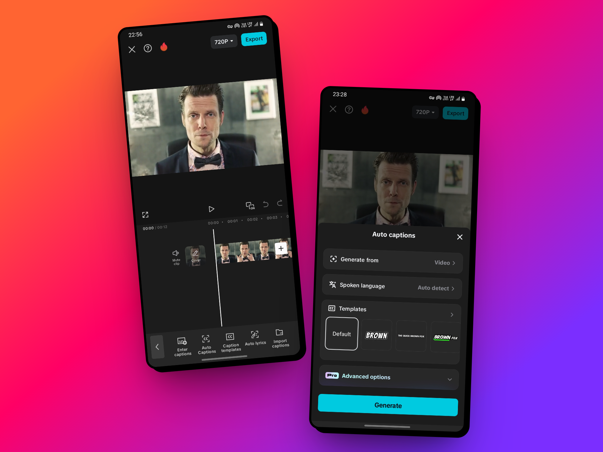 動画の字幕を生成します