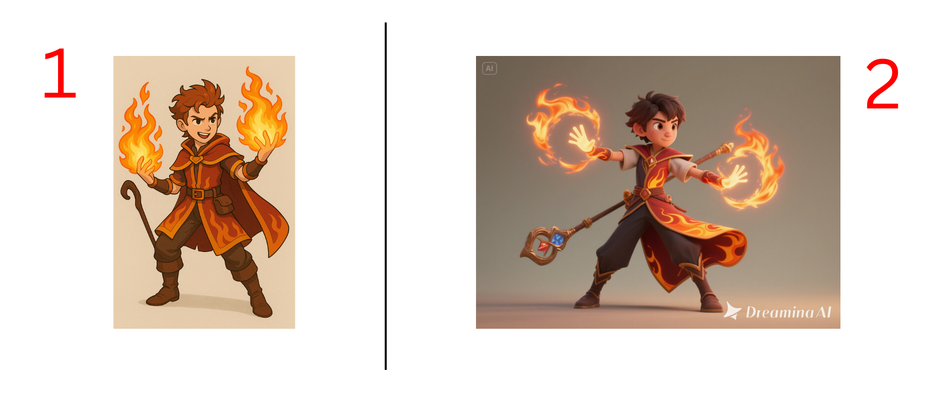 ChatGPT 4o model vs Dreamina Seedream 3.0 Character design