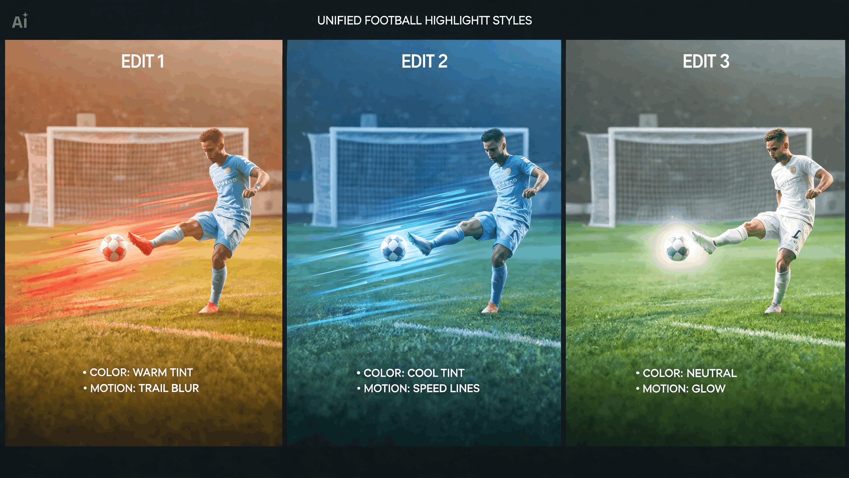 Keep different highlight edits visually consistent