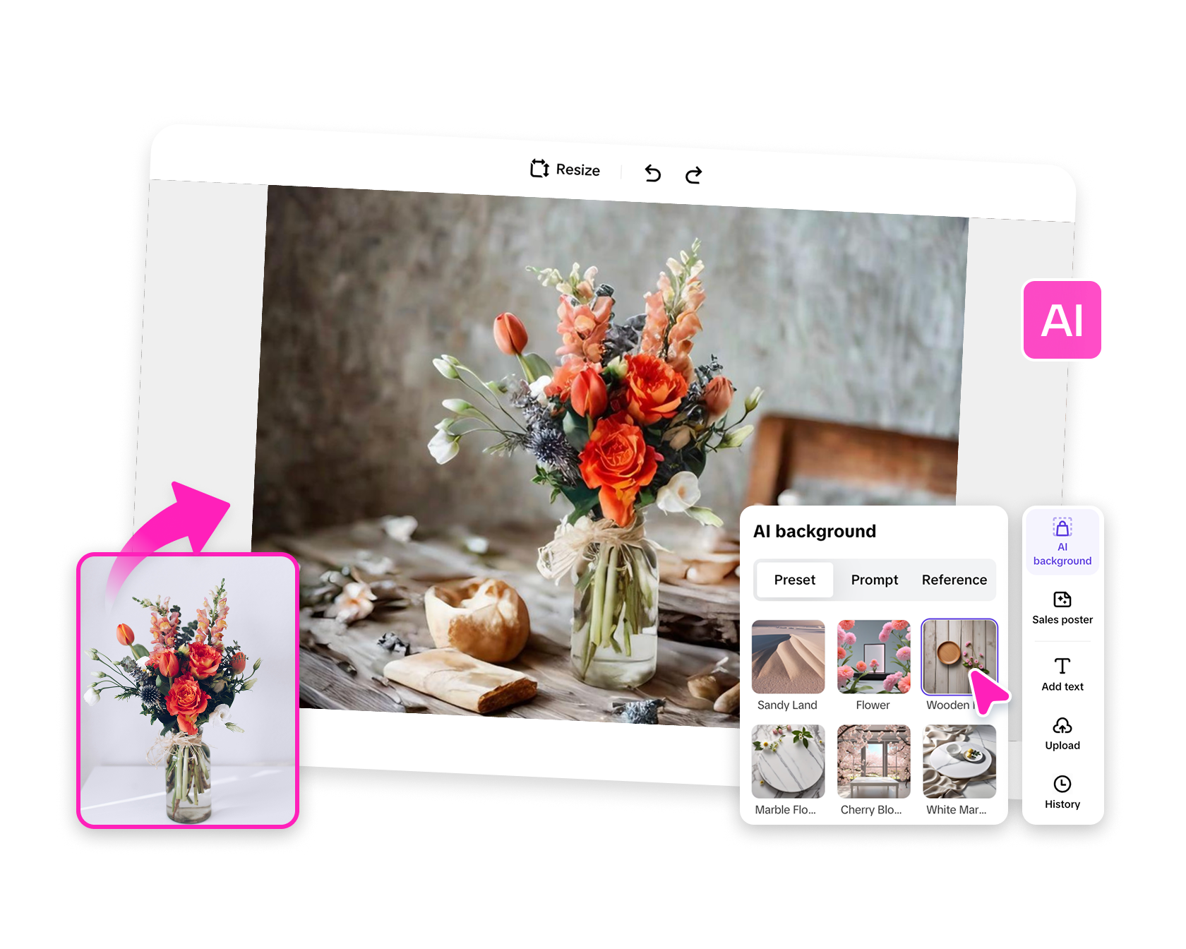 Free Flower Screen Background Generator