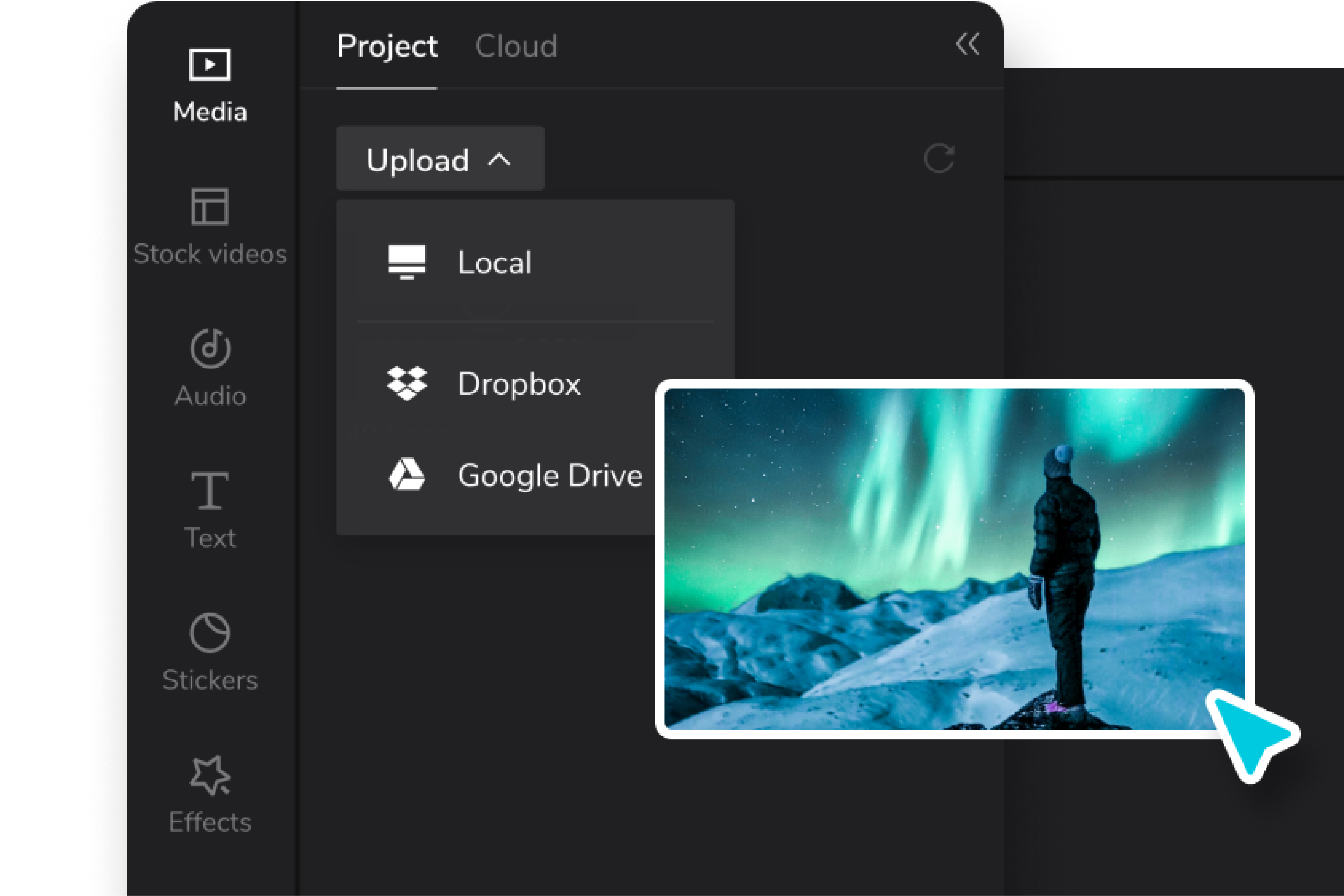Khởi động dự án của bạn và chọn kích thước phù hợp