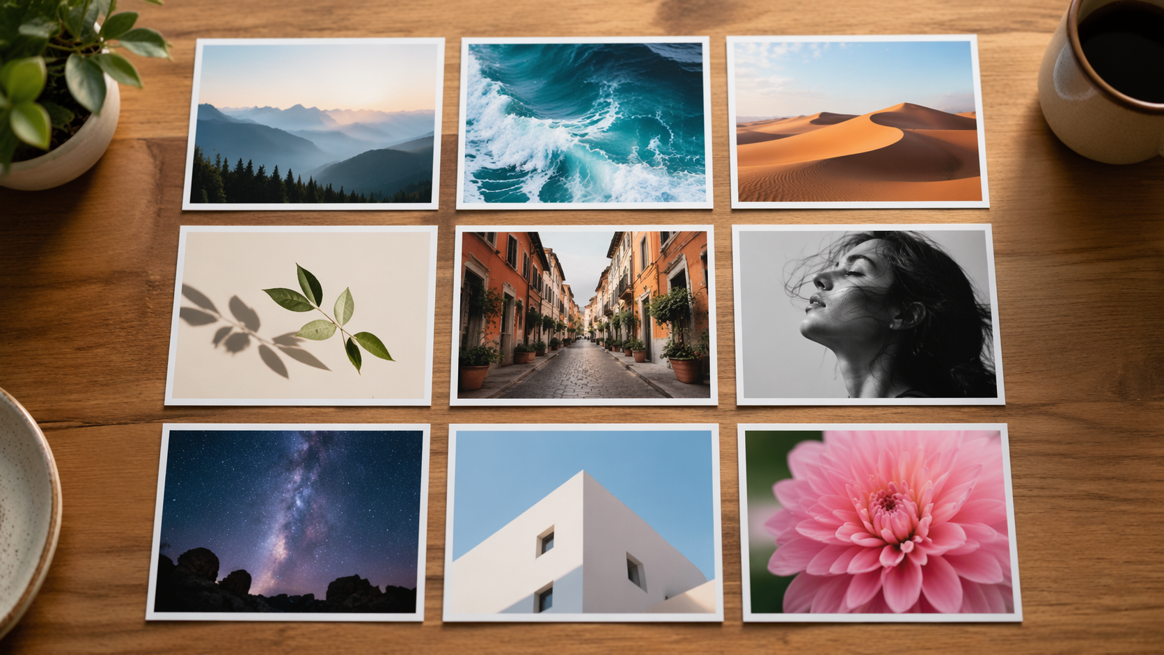 Dreamina 9-Grid AI Image Prompts Prompt Beispiel 3: Portrait Nine-Grid