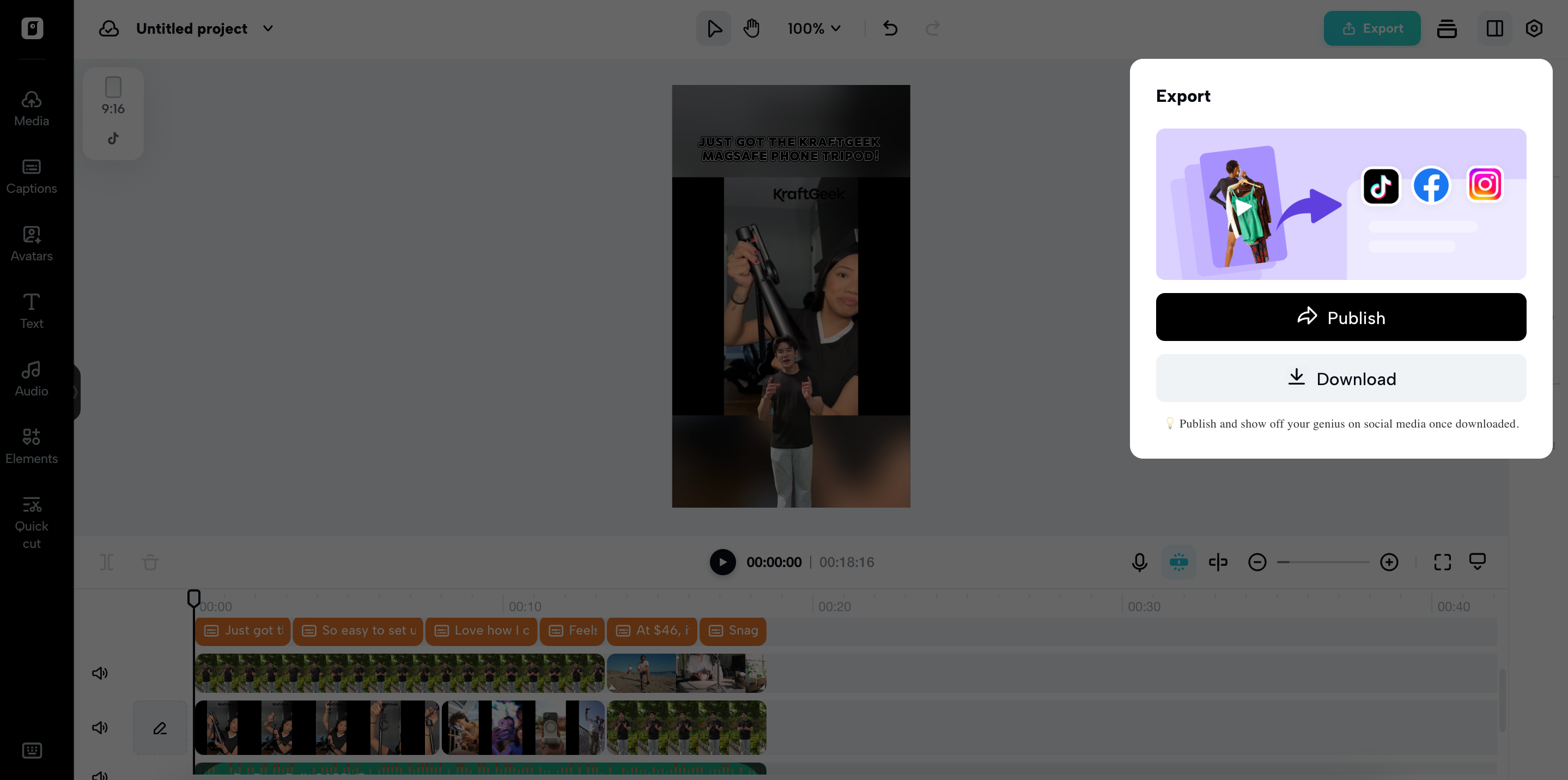 Export and share it