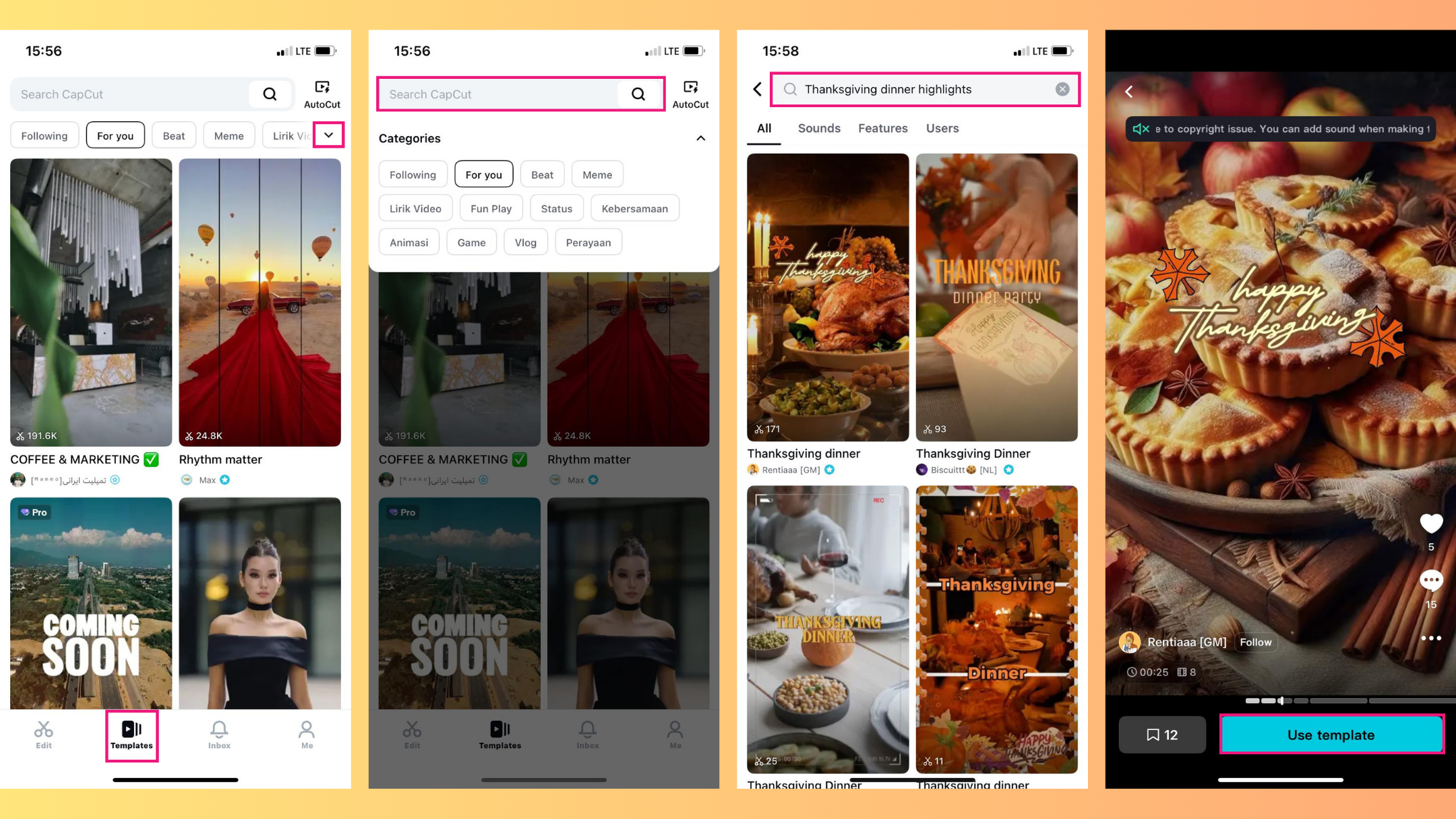 Select a themed template