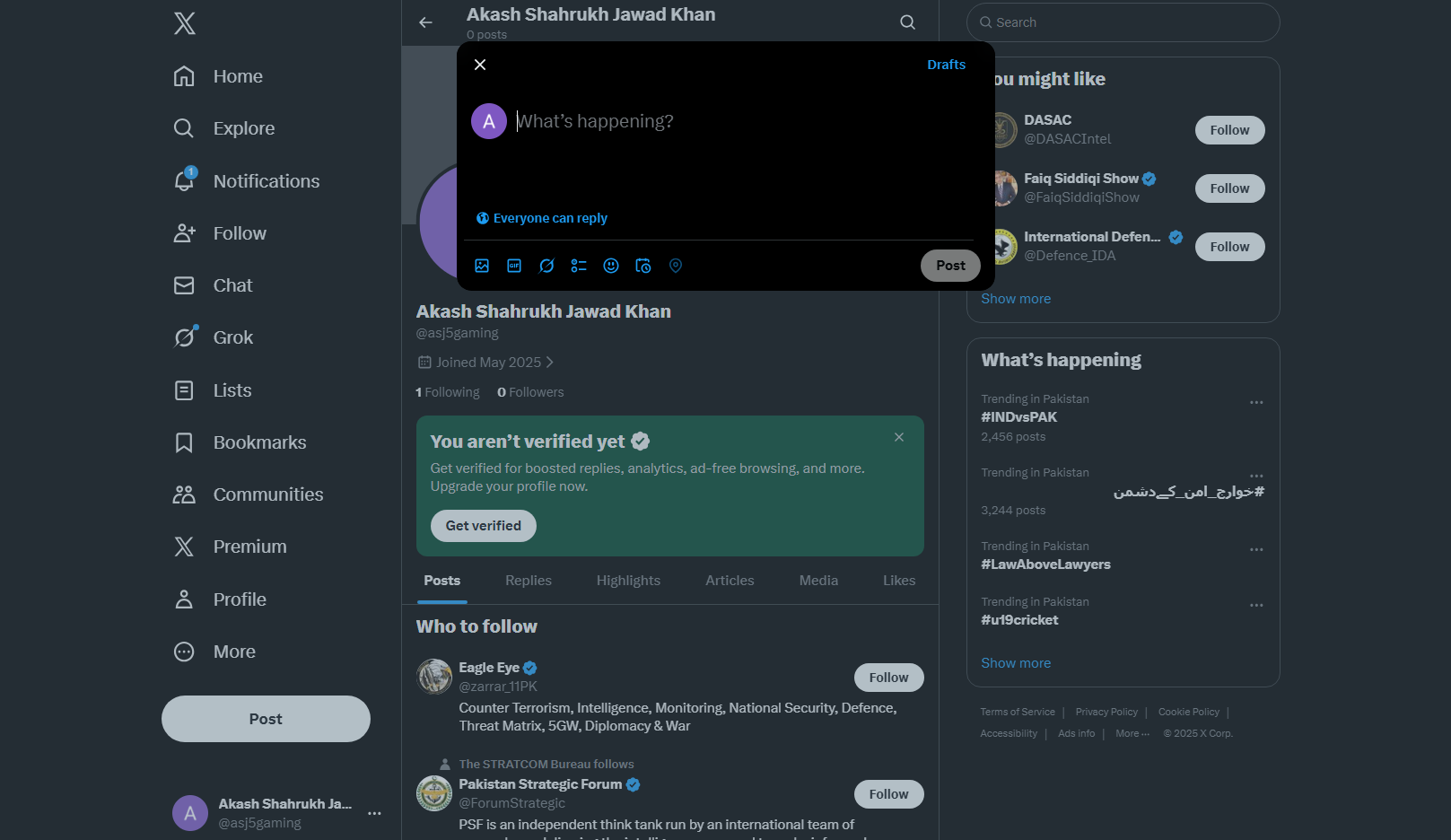 Post your first tweet