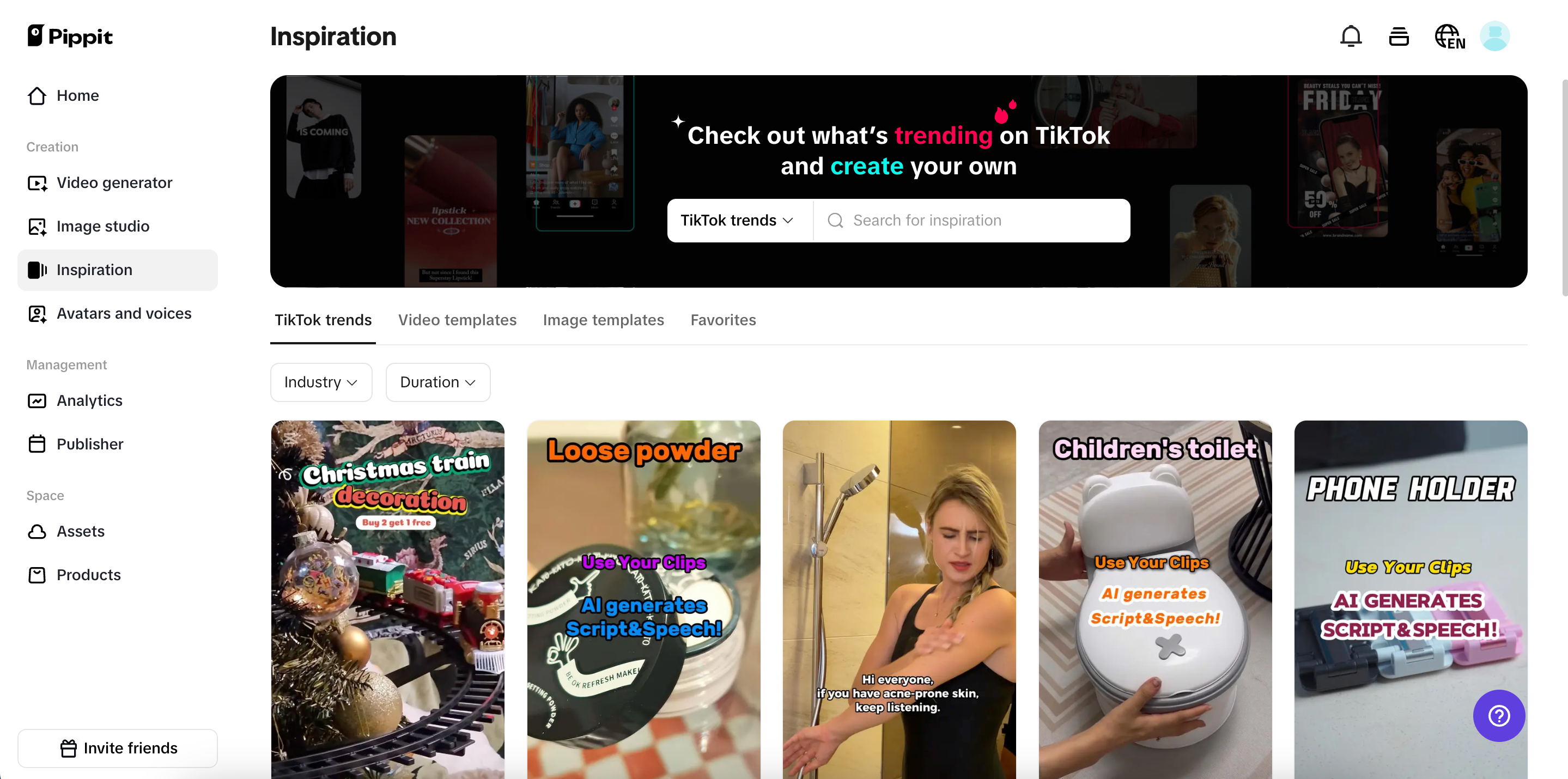 Pippit's inspiration