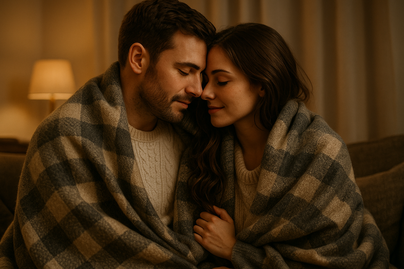 Romantic scene of a couple