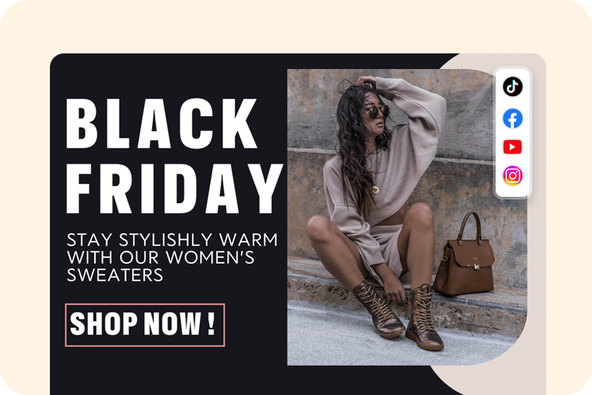 AI-powered Black Friday sales social media promotions with CapCut.