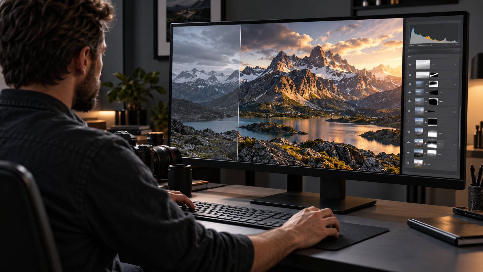 RAW Landscape Direction example for affinity photo editor