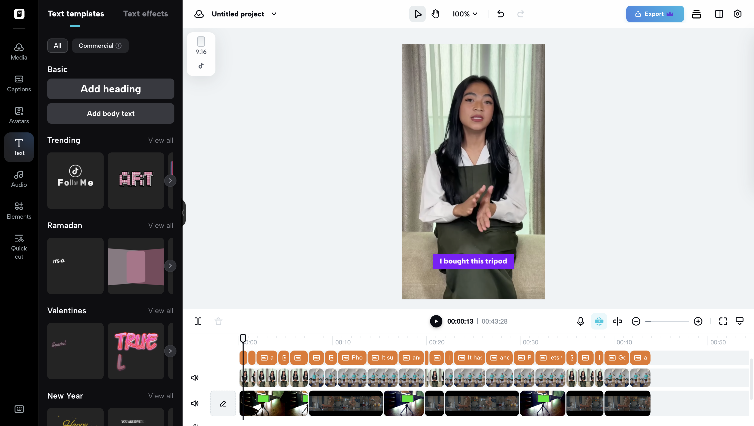 Neat and clean text overlays