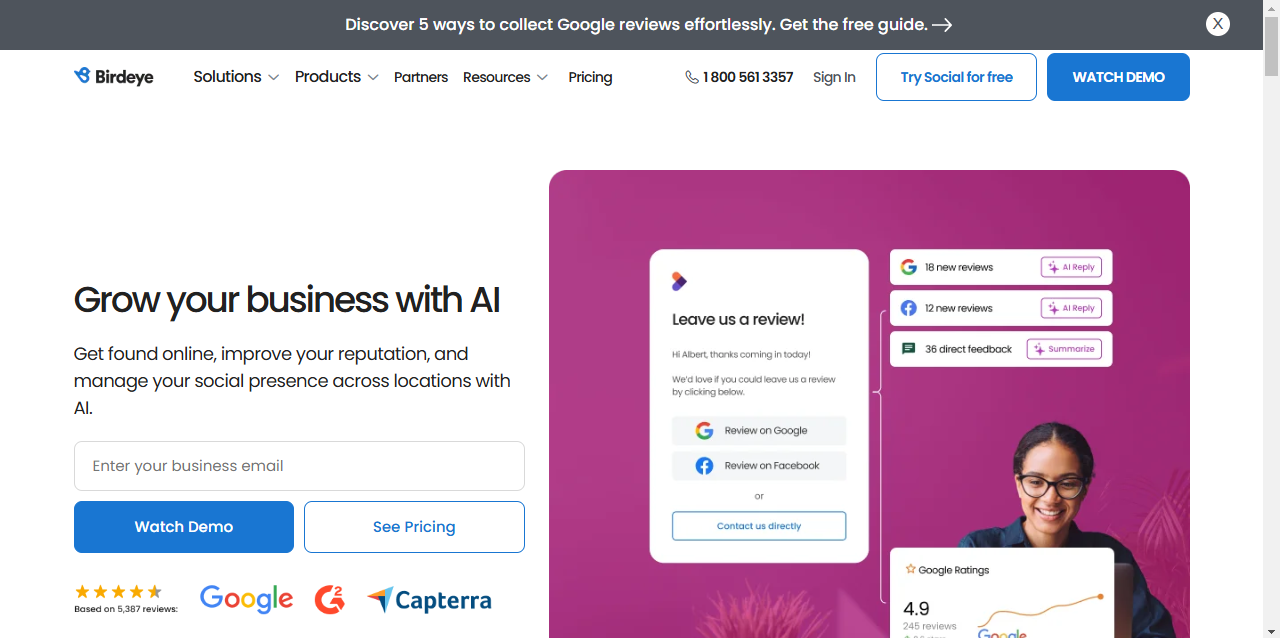 Birdeye UGC platform