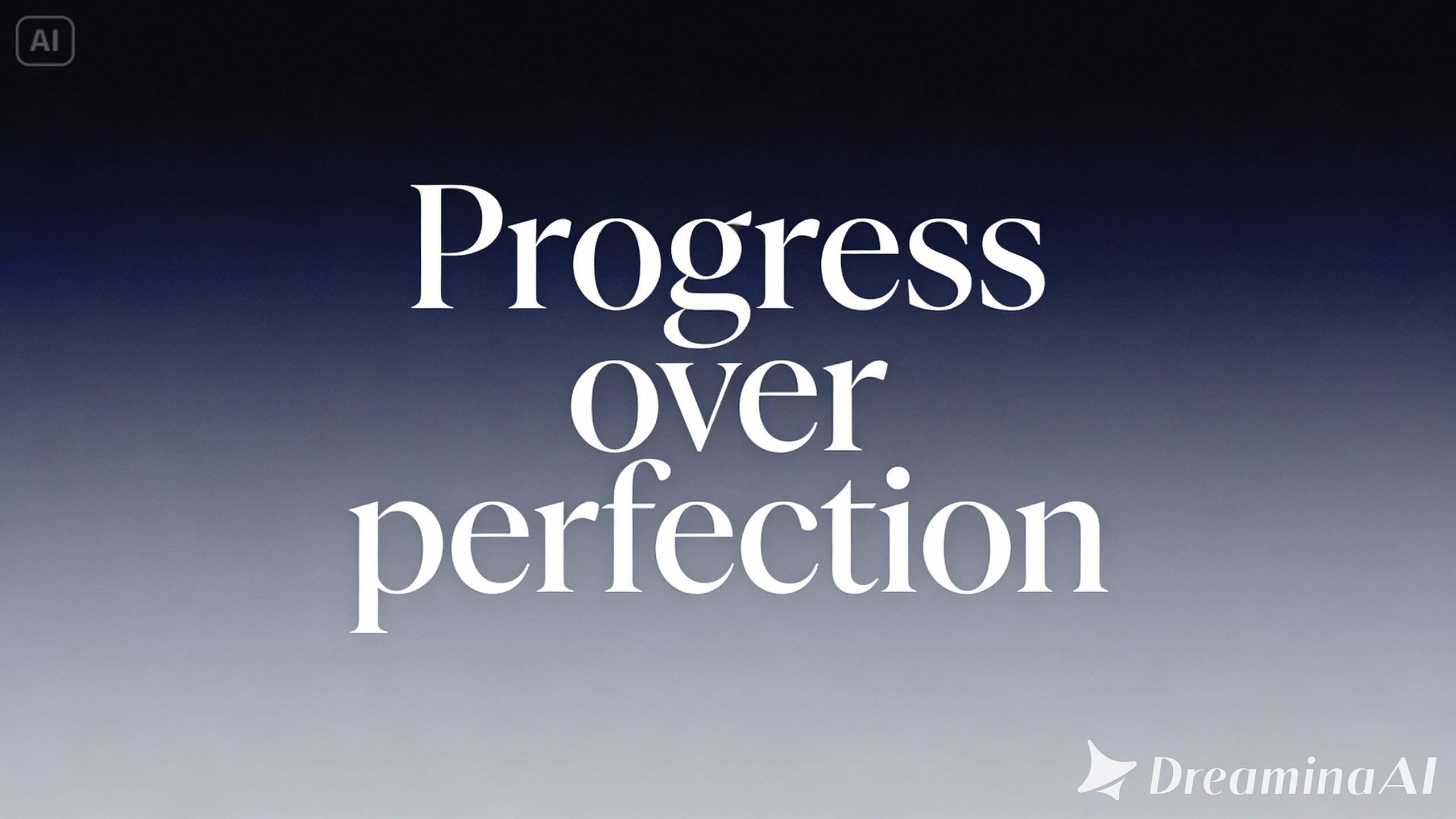 Minimalist quote focus