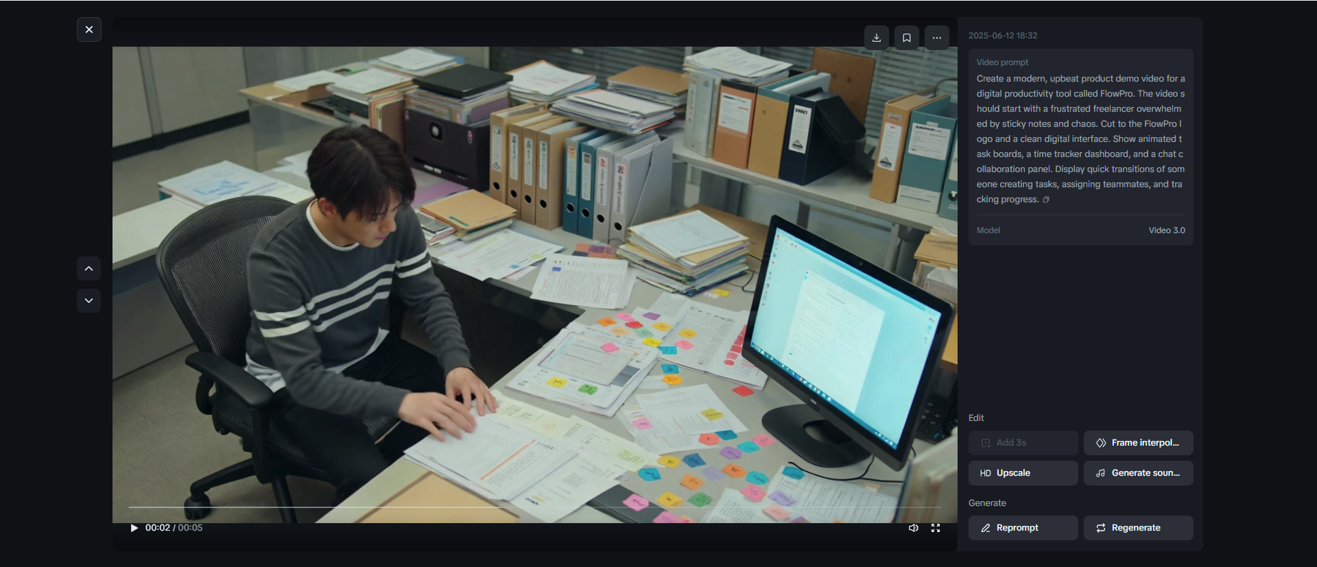 Trabalhos Product demo script: