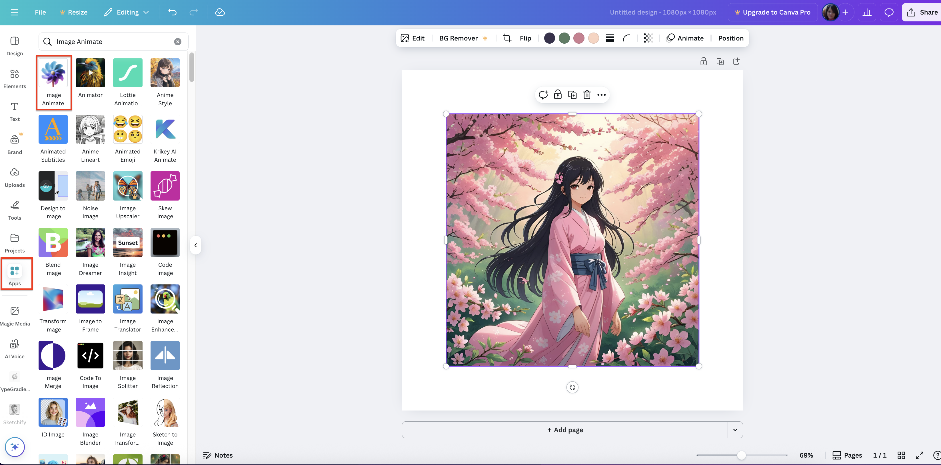 Chọn kiểu hoạt hình