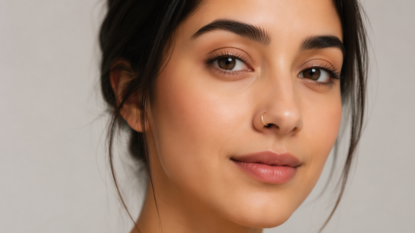 Dreamina Piercing Filter Prompt Beispiel 1: Minimaler Nasenring Vorschau
